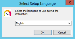 Setup Language Selection